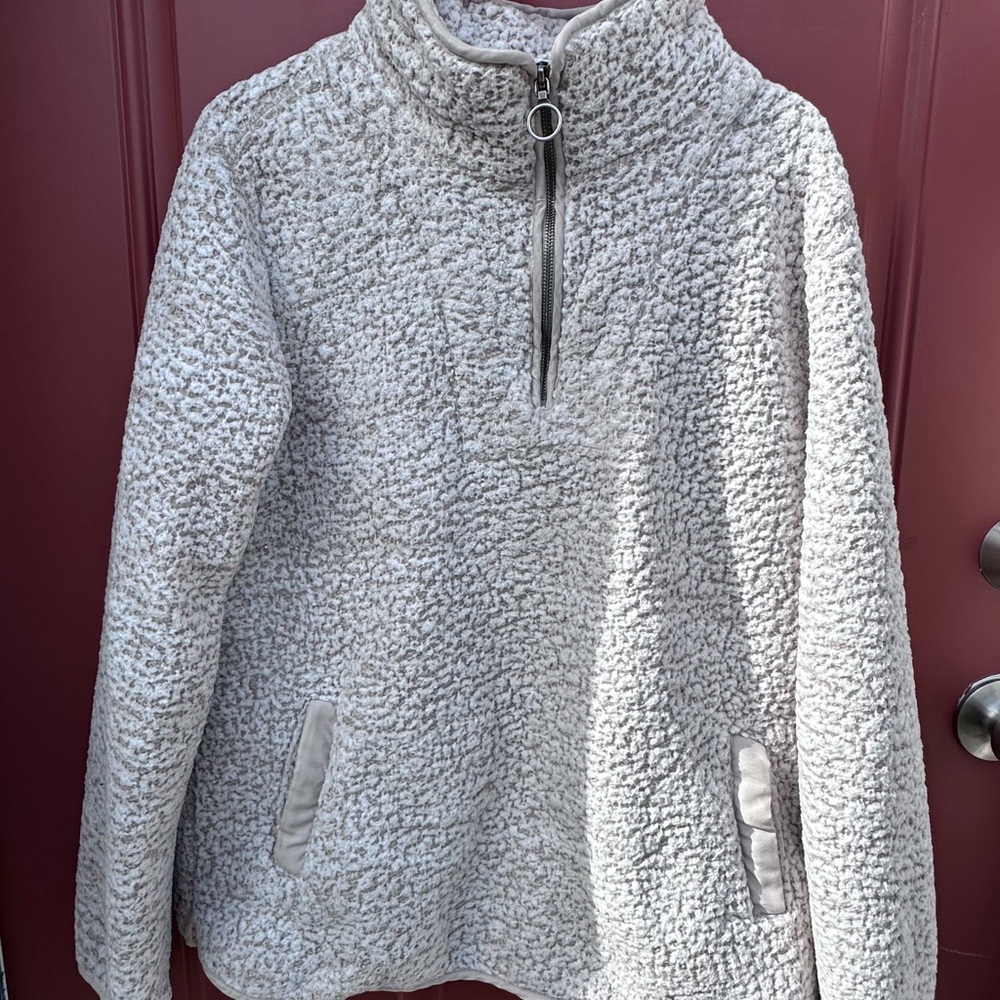 Thread & Supply Cream Sherpa Jacket